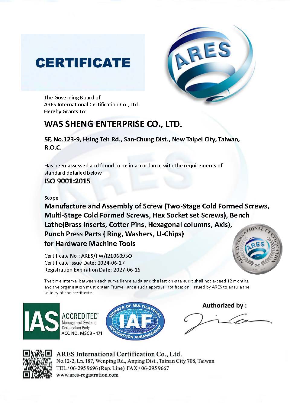 ISO 9001:2015 Certified